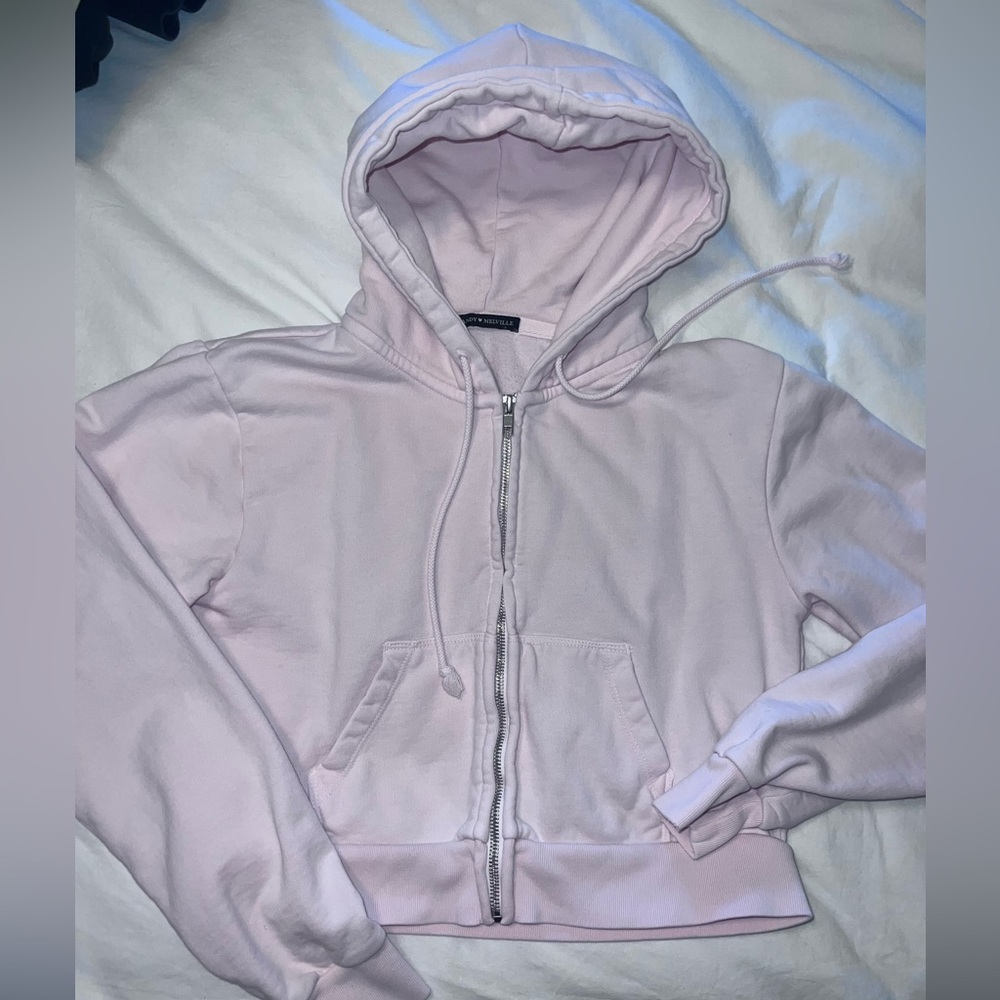 Brandy Melville cropped zip up